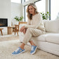 👟 LIMITED-TIME 60% RABATT! ✨ Damen Denim Mule Sneakers – Ausgefranst, Rückenfrei, Flache Sohle 🍂