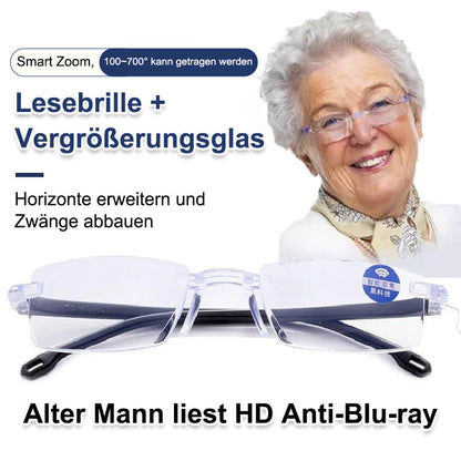 Autozoom-Lesebrille