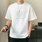 Sommer-T-Shirt mit Rundhalsausschnitt und lockerer Passform für Männer