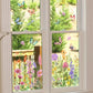 Bunter Blumenstrauß-Fensteraufkleber🖼️(frei zuschneidbar)