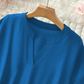 👚 60% RABATT! 🌸 Modisches Lockeres Einfarbiges Kurzarm-Oberteil – Bequem, Vielseitig & Perfekt für Den Frühling ☀️