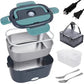🍱 50% RABATT! 🔥 Tragbare Heiz-Lunchbox mit Edelstahl-Einsatz – Trockene Erwärmung, 12V/220V & doppelte Spannung – Ideal für Auto, Büro & Reisen ⚡