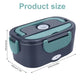 🍱 50% RABATT! 🔥 Tragbare Heiz-Lunchbox mit Edelstahl-Einsatz – Trockene Erwärmung, 12V/220V & doppelte Spannung – Ideal für Auto, Büro & Reisen ⚡