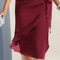 📢📢 60 % RABATT!! ⏰Elegantes, einfarbiges Kleid