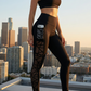🧘 Damen-Mesh-High-Waist-Yogahose mit Taschen – Atmungsaktive Mesh-Panels, Bleibt Kühl & Perfekt für Intensive Workouts 🌸