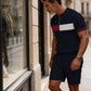 🔥50% RABATT🔥 Herren-Set: Hemd und Shorts mit Viertelreißverschluss