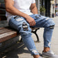 👖 50% RABATT! 🔥 Herren Jeans in Schwarz – Slim Fit mit Destroyed-Effekt, Moderner Streetstyle Für Einen Coolen Look 🖤