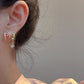 Achtzack-Stern Ohrstecker mit Zirkonia – funkelnd & modern⭐💎