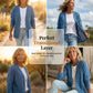 🧥Neu eingetroffen – 40 % Rabatt!🍊Klassische Jeansjacke für Damen mit Knopfleiste