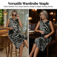 👗 50% RABATT! 🐆 Ärmelloses Midikleid für Damen mit Leopardenmuster – Figurbetont, Leichter Stoff & Perfekt Für Einen Wilden Look 💃