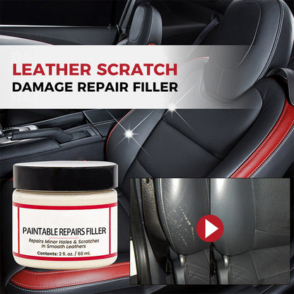 🧴 Füllmittel zur Reparatur von Kratzern und Beschädigungen an Leder – für Sofas, Autositze, Taschen & Schuhe – farblich anpassbar & leicht anzuwenden – unsichtbare Reparatur in Minuten