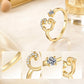 💎✨💍 Verstellbarer Glitzer-Buchstabenring für Damen – Funkelnder Personalisiert Schmuck