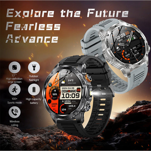 ⌚ 60% RABATT! 🏆 Smart Bluetooth Sportuhr – 1000mAh Akku, Fitness-Tracking & wasserdicht – Herzfrequenz, Schritte & Schlaf – Kompatibel mit iOS/Android 💪