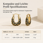🔥50% RABATT!! 📢🐆 Vintage Leopardenmuster U-förmige Huggie Creolen – Verleihen Sie Alltagsoutfits einen kühnen Retro-Touch, leicht und bequem  ✨