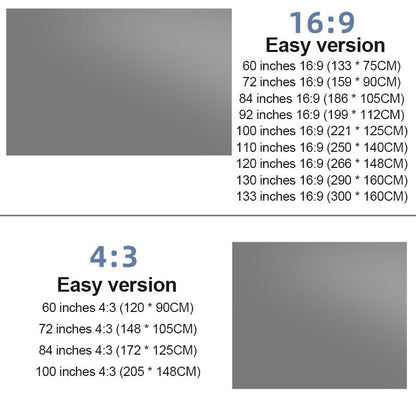 Tragbarer Projektor 4K Anti-Licht-Klappbildschirm