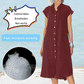 Kleid mit Knopfleiste und Tasche