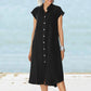 Kleid mit Knopfleiste und Tasche